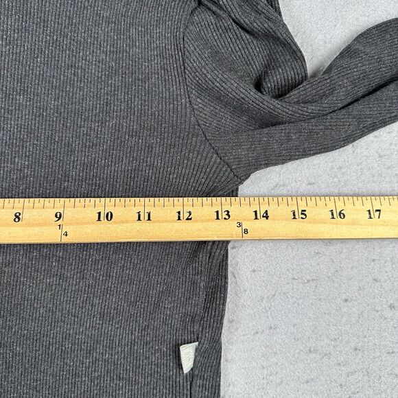 Morgan De Toi Ribbed High Neck Sweater Women’s Small‎ Black Long Sleeve Zippered - Picture 13 of 16